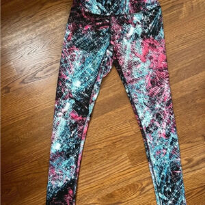 RDX Blue Pink Black and White Leggings